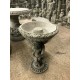 Stunning Stone Three Cherub Garden Bird Bath