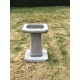 Stunning Stone Chunky Square Garden Bird Bath