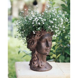 Lady with Flowers Planter