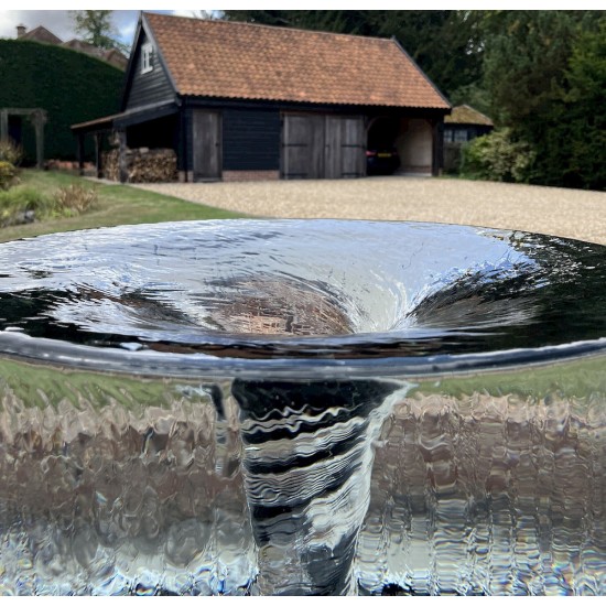 Outdoor Spiral Fountain with Reservoir & Pump Kit