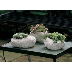 Volcanic Rock Planters (Set of Three)