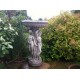 Stunning Stone Three Graces Garden Bird Bath