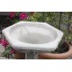 Stunning Freestanding Stone Art Noveau Garden Bird Bath