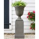 Strapwork Leaf Urn Garden Planter