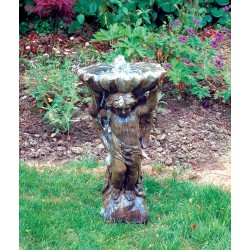 Angel & Shell Stone Fountain Water Feature
