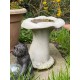 Stunning Stone Mushroom Sculpture Garden Bird Bath