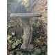Stunning Stone Tree Trunk Design Garden Bird Bath