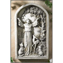 Saint Francis with Animals Garden Plaque