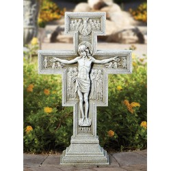 San Damiano Cross of Saint Francis Gorgeous Garden Cross Large 24 Inch