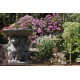 Stunning Stone Triple Gargoyle Garden Bird Bath