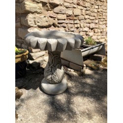 Stunning Stone Sunflower Design Sculpture Garden Bird Bath