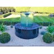 Outdoor Spiral Fountain with Reservoir & Pump Kit