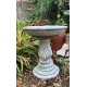 Stunning Stone Twist Base Design Garden Bird Bath
