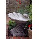 Stunning Stone Shell Sculpture Garden Bird Bath