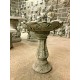 Stunning Stone Leafy Design Garden Bird Bath