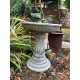 Stunning Stone Twist Base Design Garden Bird Bath