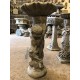 Stunning Stone Twin Cherub Garden Bird Bath