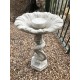 Stunning Stone Twisted Serpent Sculpture Garden Bird Bath