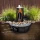 Basalt Bird Bath Fountain - Complete Kit