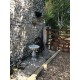 Stunning Large Stone Leaf Design Garden Bird Bath
