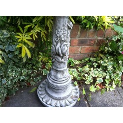Stunning Stone Flower Petal Garden Bird Bath