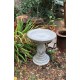 Stunning Stone Twist Base Design Garden Bird Bath
