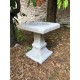 Stunning Stone Square Shaped Sculpture Garden Bird Bath