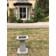 Stunning Stone Chunky Square Garden Bird Bath