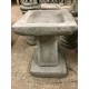 Stunning Stone Chunky Square Garden Bird Bath