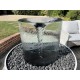Outdoor Spiral Fountain with Reservoir & Pump Kit