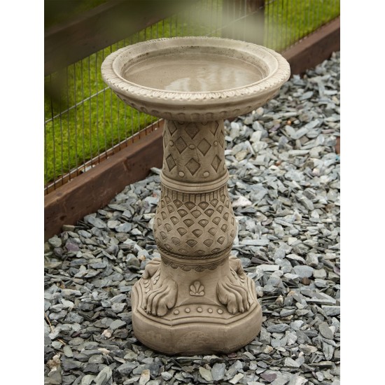 Lions Foot Design Stone Garden Birdbath