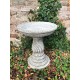 Stunning Stone Twist Base Design Garden Bird Bath