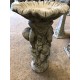 Stunning Stone Twin Cherub Garden Bird Bath