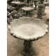 Stunning Stone Leafy Design Garden Bird Bath