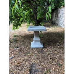 Stunning Stone Square Shaped Sculpture Garden Bird Bath