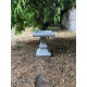 Stunning Stone Square Shaped Sculpture Garden Bird Bath