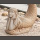 Mermaid 1-Piece Concrete Bird Bath