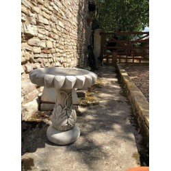 Stunning Stone Sunflower Design Sculpture Garden Bird Bath