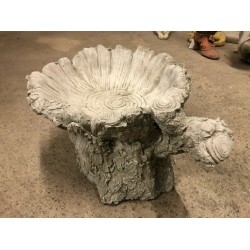 Stunning Stone Tree Stump Garden Bird Bath