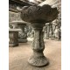 Stunning Stone Leafy Design Garden Bird Bath