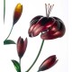 Spinning Flower Garden Stake Trio