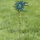 Blue Sun Face Garden Stake