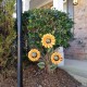 Sunflower Yard Garden Stake Decorative Sunflower Yard Stake Art Decor for Patio Porch Lawn Pathway