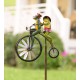 Frogs on a Vintage Bicycle Metal Wind Spinner