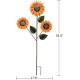Sunflower Yard Garden Stake Decorative Sunflower Yard Stake Art Decor for Patio Porch Lawn Pathway