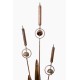 Triple Cattail Garden Stake