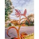 Hummingbird on Plant Garden Stake