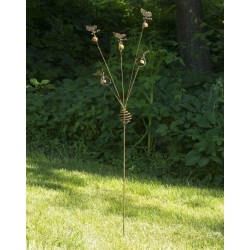 Butterflies and Bells Garden Stake