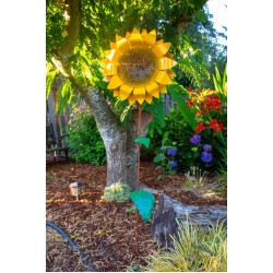 Large Sunflower Stake | Rusted Metal Yard Art | Garden Gifts | Metal Garden Art | Garden Bed Decor | Garden