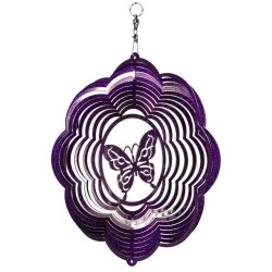 Butterfly Cloud Swirly Metal Wind Spinner